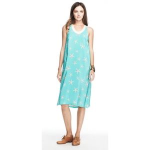 NWT Lauren Moffatt Starfish Turquoise Dress